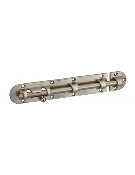 Targette, acier, pêne Ø 8mm, 34x170mm, nickel satin - THIRARD Targette