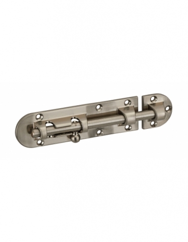 Targette, acier, pêne Ø 8mm, 34x120mm, nickel satin - THIRARD Targette