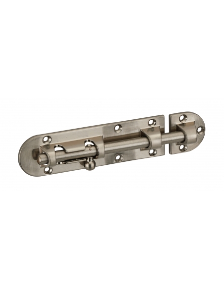 Targette, acier, pêne Ø 8mm, 34x120mm, nickel satin - THIRARD Targette