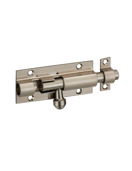 Targette, acier, pêne Ø 10mm, 32x76mm, nickel satin - THIRARD Targette