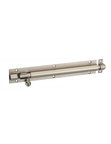 Targette, acier, pêne Ø 10mm, 32x202mm, nickel satin - THIRARD Targette