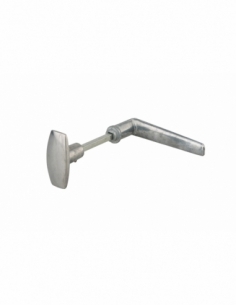 Paire bouton-bequille pour serrure en applique horizontale, carré 6mm, fourreau adaptateur 7mm, 1 portée - THIRARD Béquille