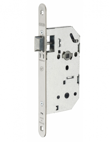 Lot de 25 serrures NF encastrables pour porte intérieure, axe 50mm, bouts ronds, inox - THIRARD Serrures encastrables