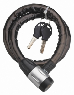 Antivol à clé Scorp, câble blindé acier, moto, 18mmx1m, 2 clés, noir - THIRARD Antivol moto