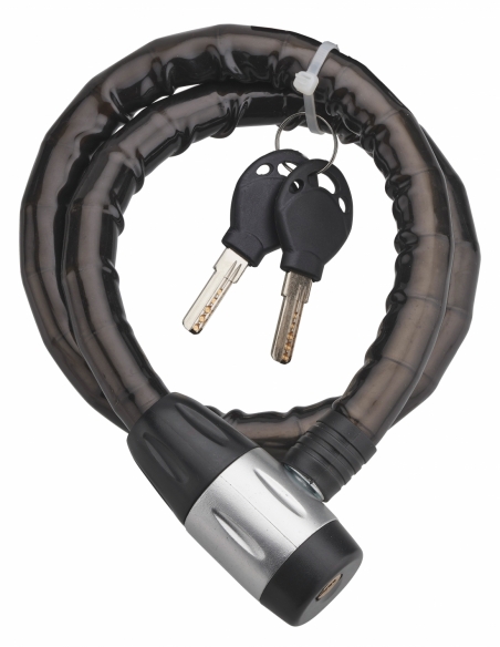 Antivol à clé Scorp, câble blindé acier, moto, 18mmx1m, 2 clés, noir - THIRARD Antivols moto/scooter