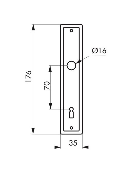 Entrée en acier pour serrure encastrable - THIRARD Accessoires de serrure encastrable