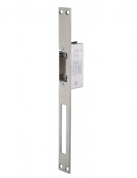 Gâche électrique encastrable à rupture pour porte bois et métal, réversible, 12V, inox - THIRARD Gâche de porte électrique