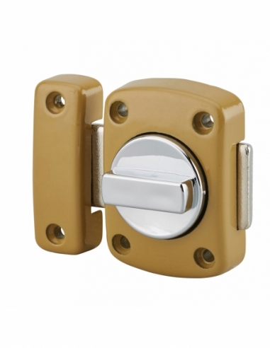 Verrou automatique pour porte d'ameublement, 40mm, bronze - Serrurerie de Picardie Verrou de meuble