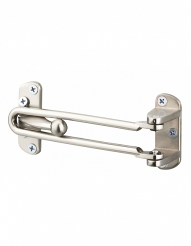 Entrebailleur pour porte à recouvrement, nickel satin - Serrurerie de Picardie Entrebailleurs de porte