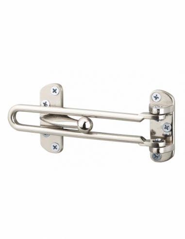 Entrebailleur pour porte d'entrée, nickel satin - Serrurerie de Picardie Entrebailleurs de porte