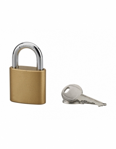 Cadenas à clé, intérieur, ovale, 38 mm, anse acier cémenté, 3 clés - SP Cadenas à clé
