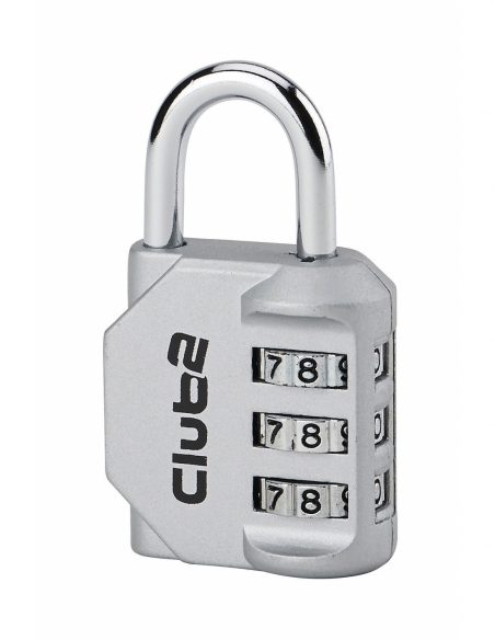Cadenas à combinaison Club 2, 3 chiffres, intérieur, anse acier, 30mm - Serrurerie de Picardie Stock mort