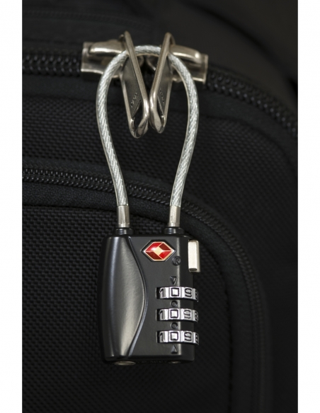 Cadenas à code TSA, bagage, 30mm, à câble acier 125mm, 3 chiffres - Serrurerie de Picardie Cadenas