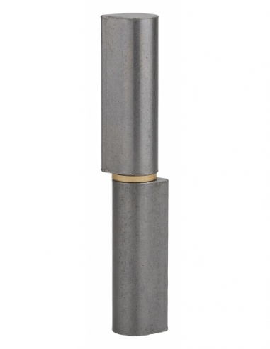 Paumelle de porte d'entrée / d'intérieur à souder, acier, H.140mm, bague laiton - THIRARD Paumelle de porte d'entrée
