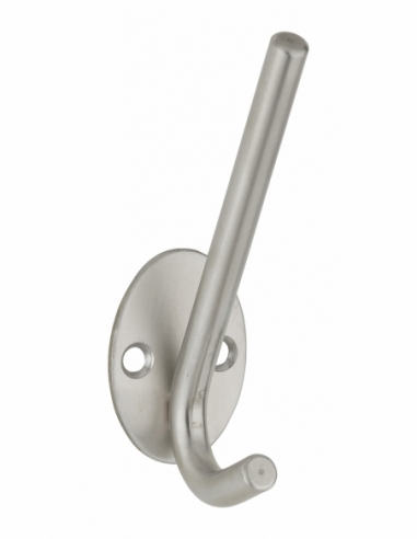 Patère crochet, inox, H.102mm, satin - THIRARD Patère