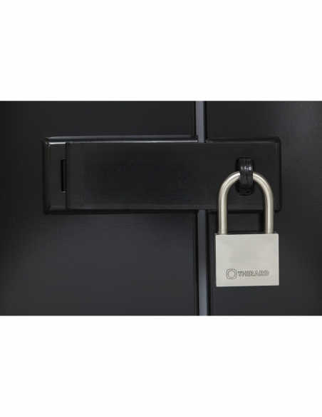 Porte cadenas renforcé, noir - THIRARD Porte cadenas