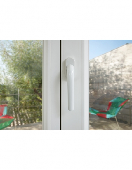 Béquille de crémone de fenêtre, carré 7mm, blanc (ral 9010) - THIRARD Poignée de fenêtre