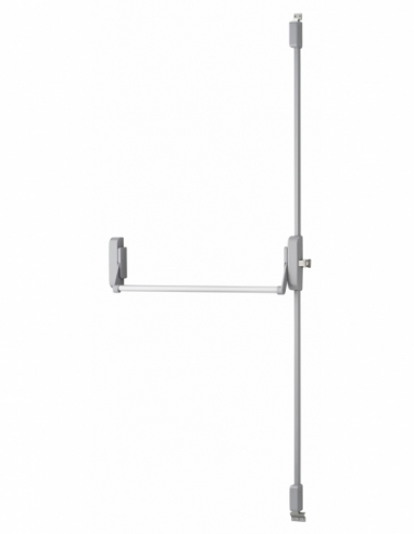 Serrure anti-panique U-Cross pour porte d'entrée 1150mm max, 2/3 pts haut et bas, réversible, gris - THIRARD Serrures multipo...