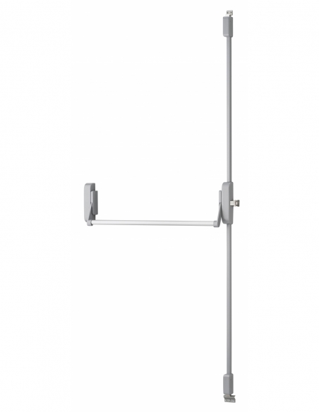 Serrure anti-panique U-Cross pour porte d'entrée 1150mm max, 2/3 pts haut et bas, réversible, gris - THIRARD Serrure anti-pan...