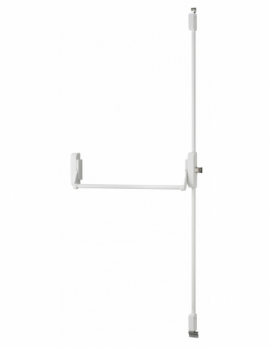 Serrure anti-panique U-Cross pour porte d'entrée 1150mm max, 2/3 pts haut et bas, réversible, blanc - THIRARD Serrures multip...