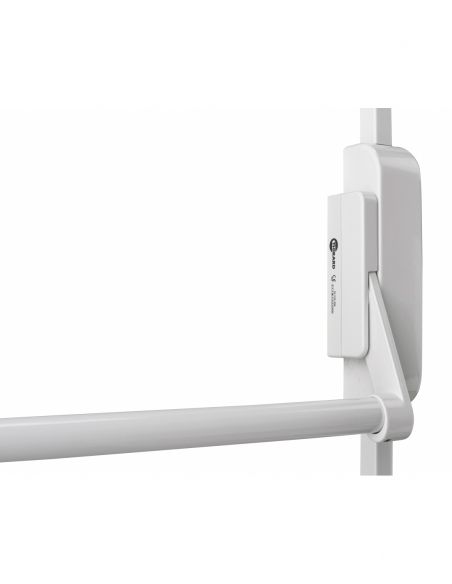 Serrure anti-panique U-Cross pour porte d'entrée 1150mm max, 2/3 pts haut et bas, réversible, blanc - THIRARD Serrures multip...