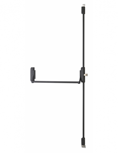 Serrure anti-panique U-Cross pour porte d'entrée 1150mm max, 2/3 pts haut et bas, réversible, noir - THIRARD Serrure anti-pan...