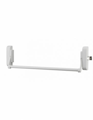 Serrure anti-panique U-Cross pour porte d'entrée 1150mm max, 1 pts latéral réversible, blanc - THIRARD Serrure anti-panique