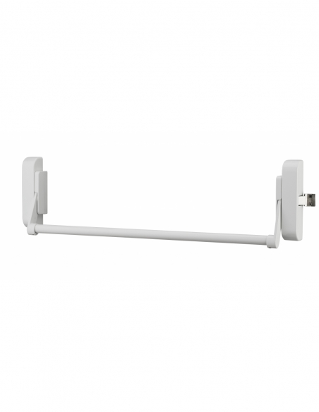 Serrure anti-panique U-Cross pour porte d'entrée 1150mm max, 1 pts latéral réversible, blanc - THIRARD Serrures en applique