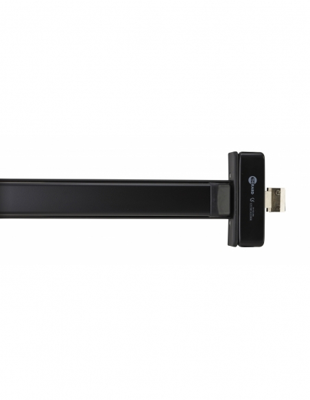 Serrure anti-panique S-Push pour porte d'entrée, 1 pts réversible, noir - THIRARD Serrure anti-panique