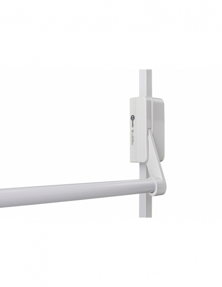 Serrure anti-panique D-Cross pour porte d'entrée 1150mm max, 2/3 pts haut et bas, réversible, blanc - THIRARD Serrure anti-pa...