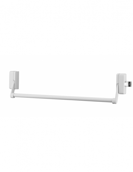 Serrure anti-panique D-Cross pour porte d'entrée 1150mm max, 1 pts latéral, réversible, blanc - THIRARD Serrure anti-panique