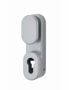 Bouton de manoeuvre extérieure, sans cylindre, gris - THIRARD Poignée pour serrure anti-panique