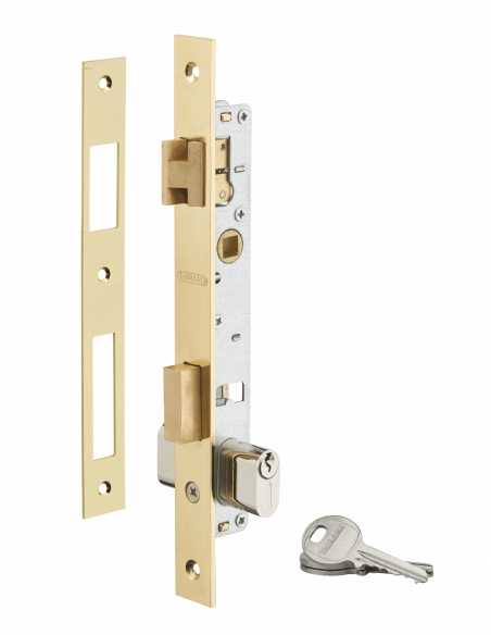 Serrure encastrable pour porte d'entrée avec cylindre en 30x30mm, axe 14mm, 3 clés - THIRARD Serrures encastrables
