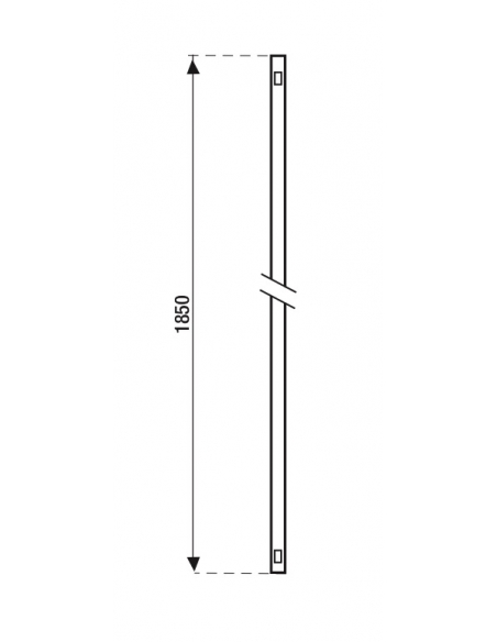 Tringle à lumière pour fenêtre bois, H. 1850mm, 0-6137-18-0-11 - FERCO by THIRARD Serrures multipoints