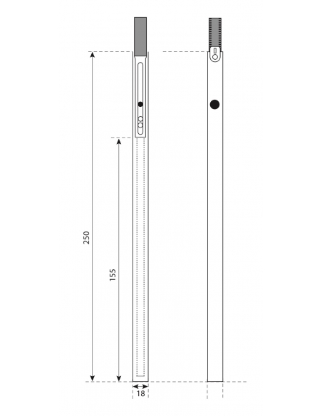 Rallonge supplémentaire, 250x18mm, Decena-Trimatic, G-18240-00-0-1 - FERCO by THIRARD Serrures multipoints