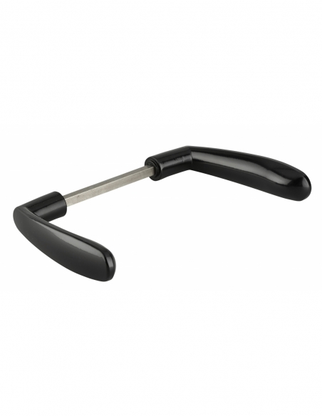 Paire de béquilles pour serrure de portail, carré 7mm, noir - THIRARD Béquille