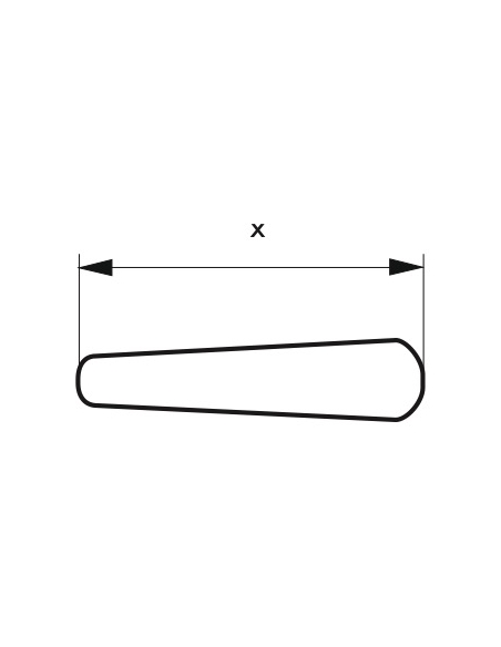 Paire de béquilles pour serrure de portail, carré 7mm, noir - THIRARD Béquille