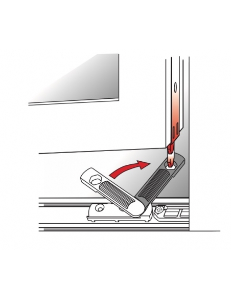 Anti-fausse manoeuvre de fenêtre pvc pose en feuillure droite