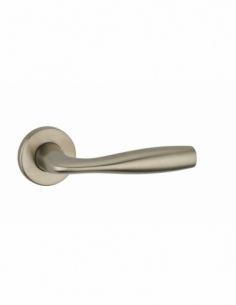 Paire de béquilles Shark pour porte, carré 7mm, nickelé brossé - THIRARD Poignée