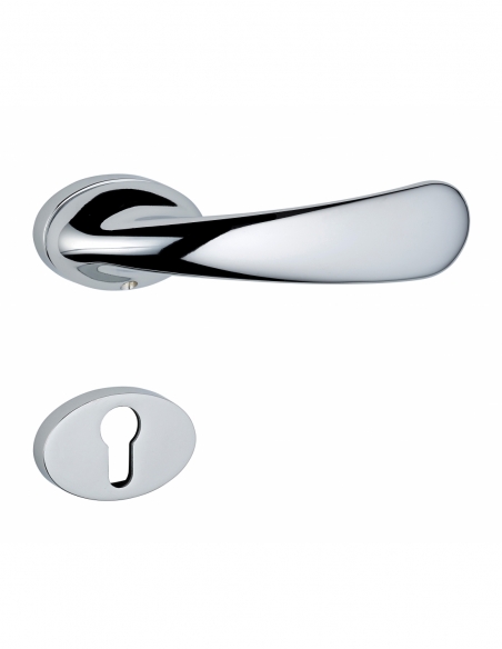 Paire de béquilles Gran prix pour porte, carré 7mm, chromé poli - THIRARD Poignée