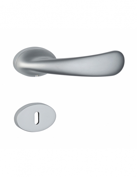 Paire de béquilles Gran prix pour porte, carré 7mm, argent - THIRARD Poignée