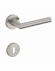 Paire de béquilles pour porte, inox, carré 7mm - THIRARD Poignée sur rosace