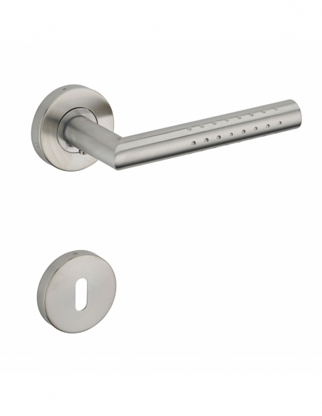 Paire de béquilles pour porte, inox, carré 7mm - THIRARD Poignée sur rosace