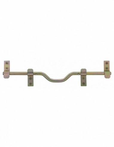 Barre de sécurité pour volet bois, non cadenassable, acier, Ø14x460mm, zingué - THIRARD Barre de sécurité de volet