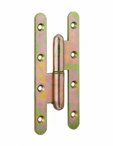 Paumelle de Paris porte d'entrée / d'intérieur, 140x55mm, acier, gauche - THIRARD Paumelle de porte d'entrée