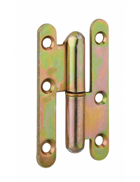 Paumelle de Paris porte d'entrée / d'intérieur, 80x45mm, acier, droite - THIRARD Paumelle de porte d'entrée
