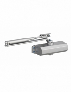 Ferme-porte automatique réversible hydraulique force 3, argent - THIRARD Ferme porte