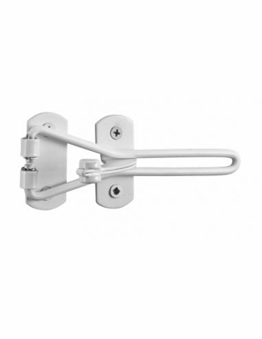 Entrebailleur pour porte d'entrée, taquet d'arrêt, 142mm, blanc - THIRARD Entrebailleurs de porte