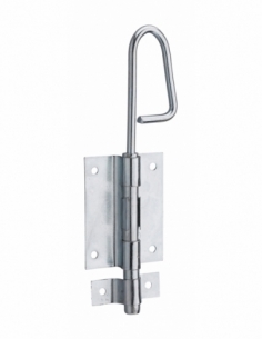 Verrou baillonette, platine, 12x200mm, zingué - THIRARD Verrou baillonette