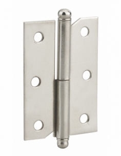 Paumelle de porte de meuble / porte légère, 60x40mm, acier, gauche - THIRARD Equipement